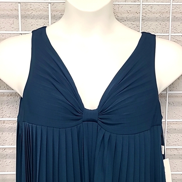 New With Tags Calvin Klein Pleated Midi Dress Size 12 - Picture 2 of 8